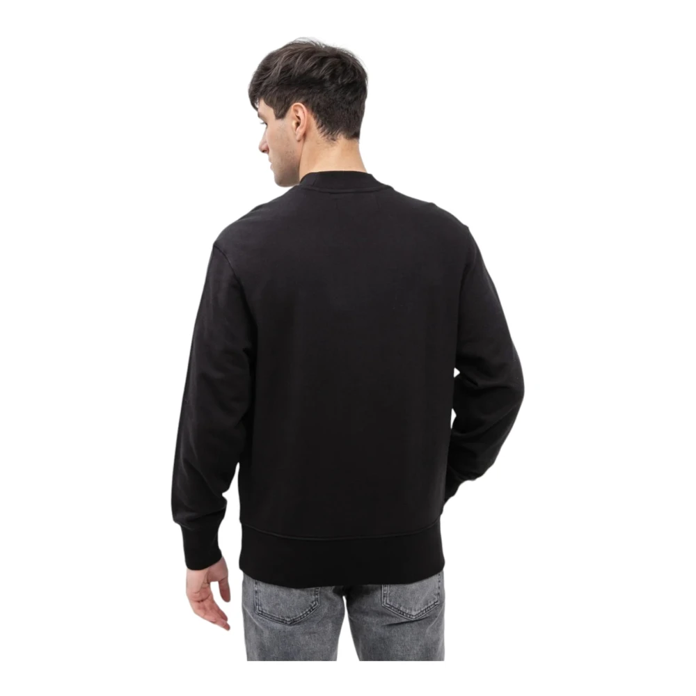 Calvin Klein Jeans Sweatshirt met ronde hals Black Heren