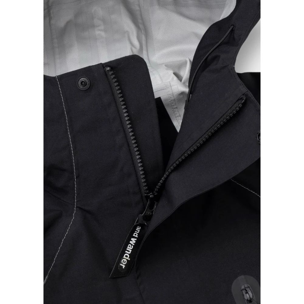 And Wander Lichtgewicht Waterdichte Hiker Regenjas Black Heren