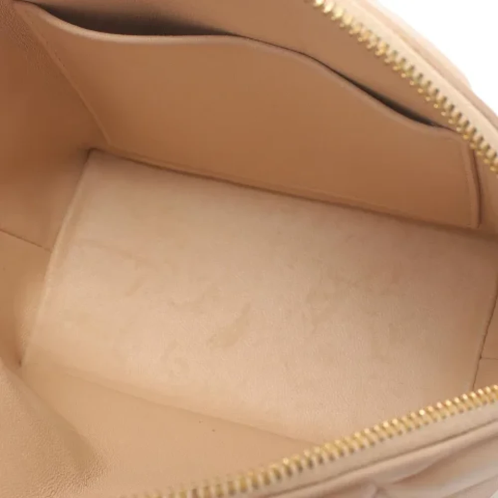Bottega Veneta Vintage Pre-owned Leather shoulder-bags Beige Dames