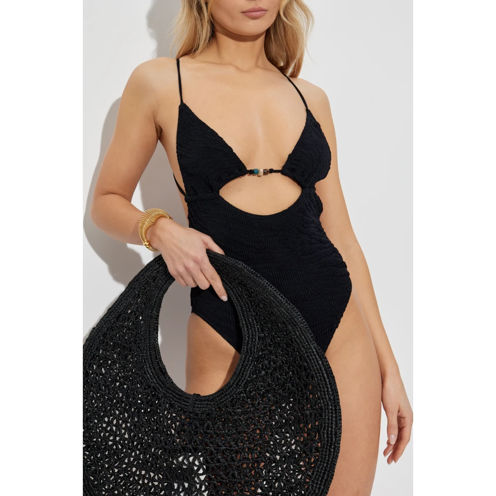 Bond-Eye Badpak met kralen Fowler Black Dames