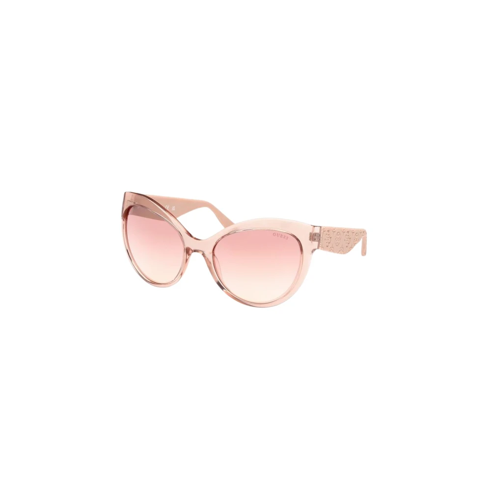 Guess Women's Beige Resin Frame Square Sunglasses