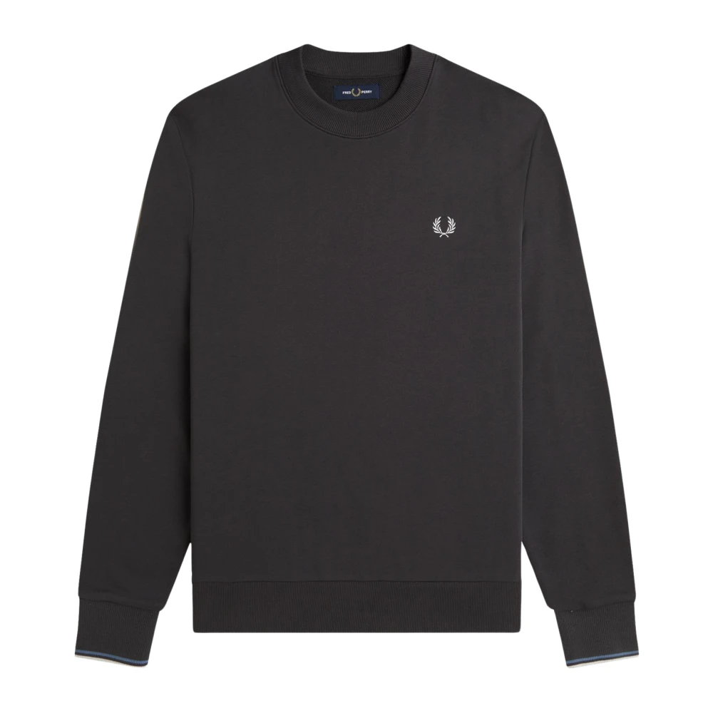 Fred Perry Herren Gris Rundhalsausschnitt Sweatshirt - Bild 2