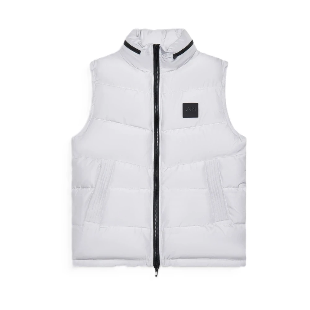 Antony Morato Bodywarmer van Sorona-stof met Hoge Kraag Blue Heren
