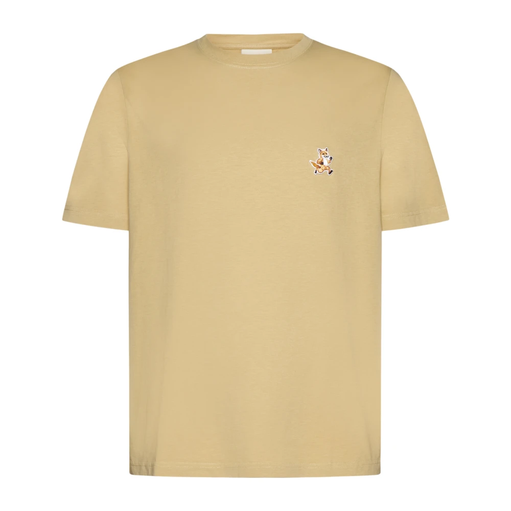 Maison Kitsuné Stijlvolle T-shirts en Polos Beige Heren