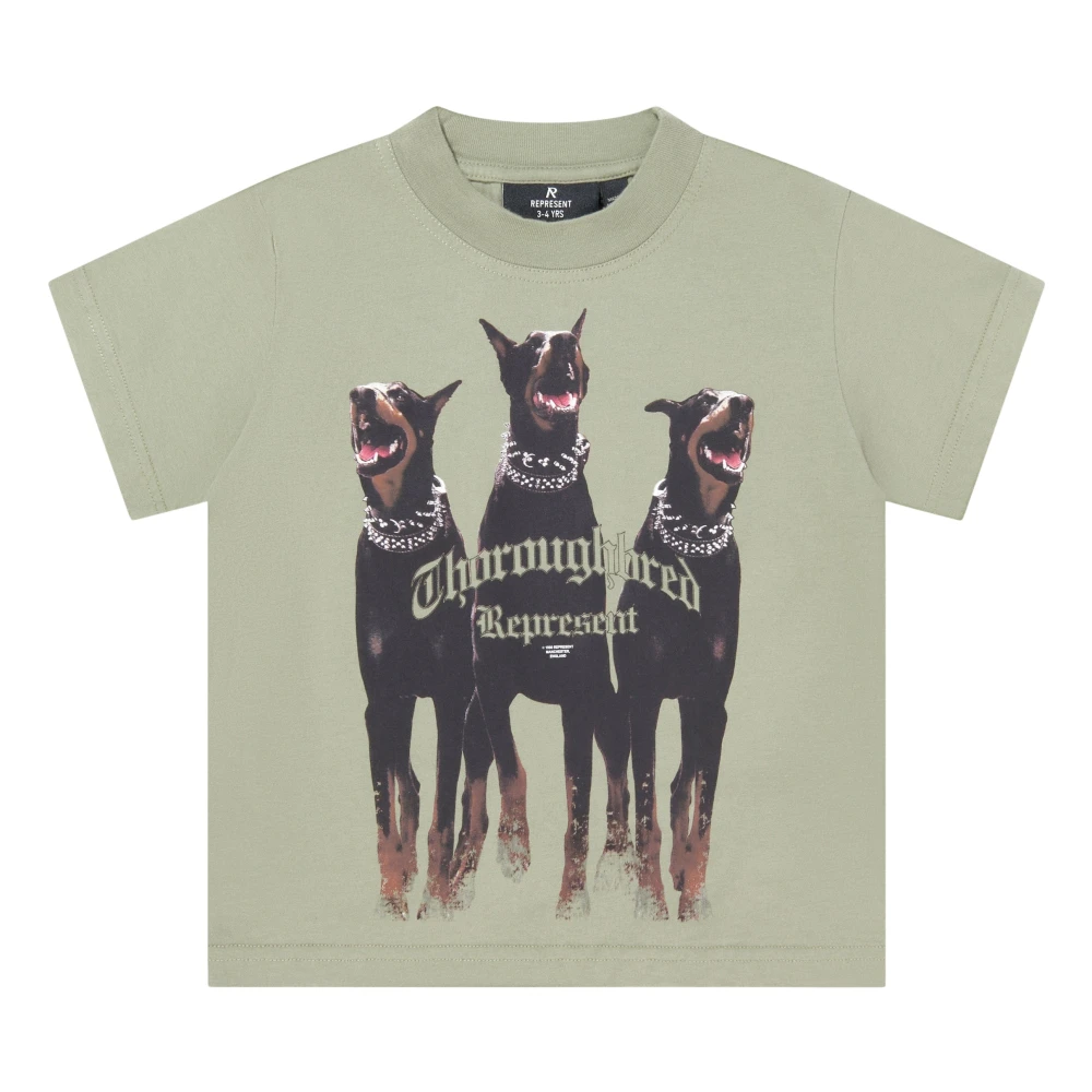 Represent , T-Shirts, Male, Green, 4 Y, Mini Thoroughbred T-Shirt