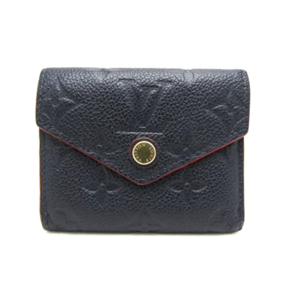 Louis Vuitton Vintage Pre-owned Leather wallets Blue Dames