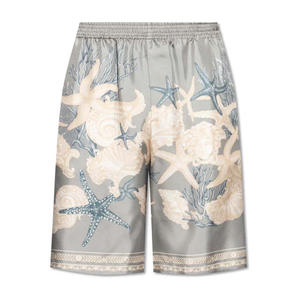 Versace Zijden shorts Gray Heren
