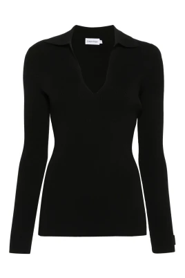 Casual Svart Pullover Tröja