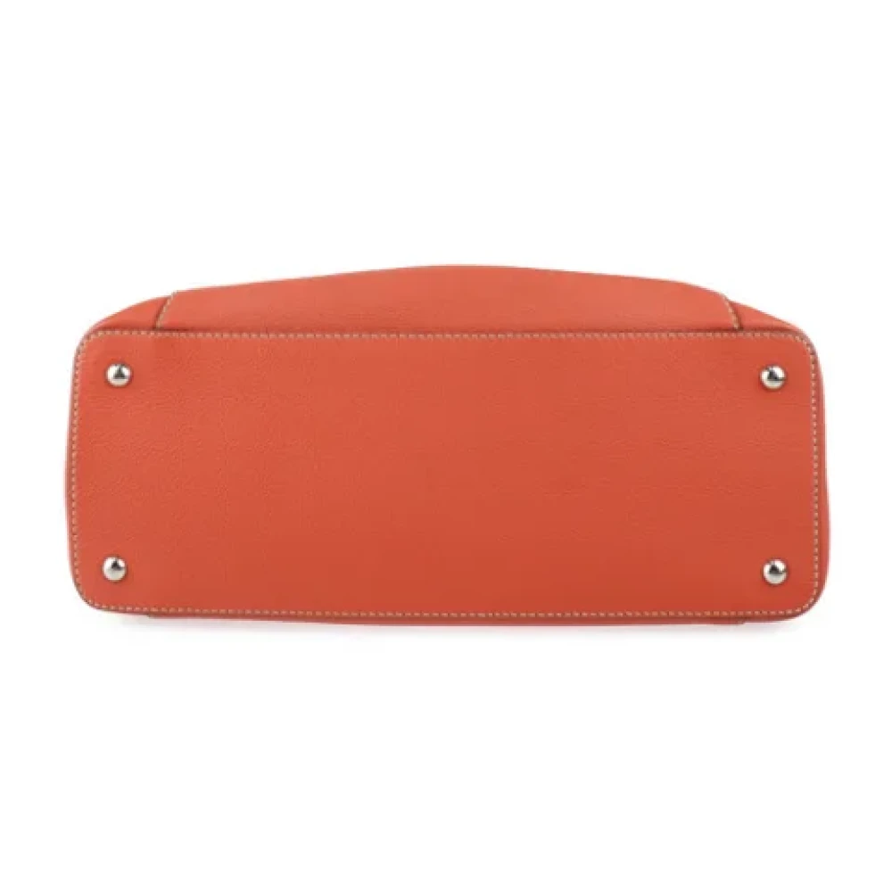 Cartier Vintage Pre-owned Leather handbags Orange Dames