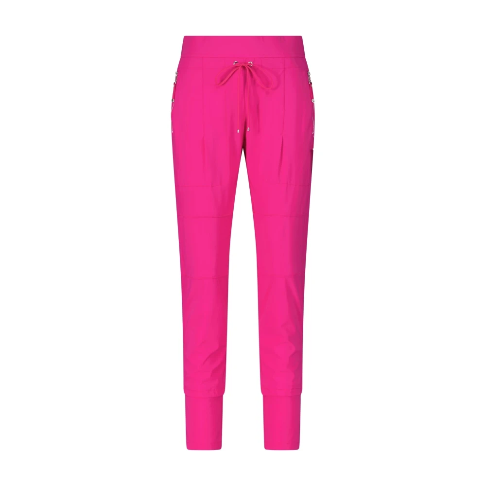 RAFFAELLO ROSSI Sportieve Jersey Broek met Joggingstijl Pink Dames