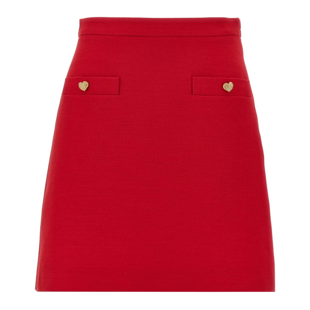 Valentino Garavani Women's Red Crepe Couture Mini Skirt - Short Skirts - Xs - Skirts