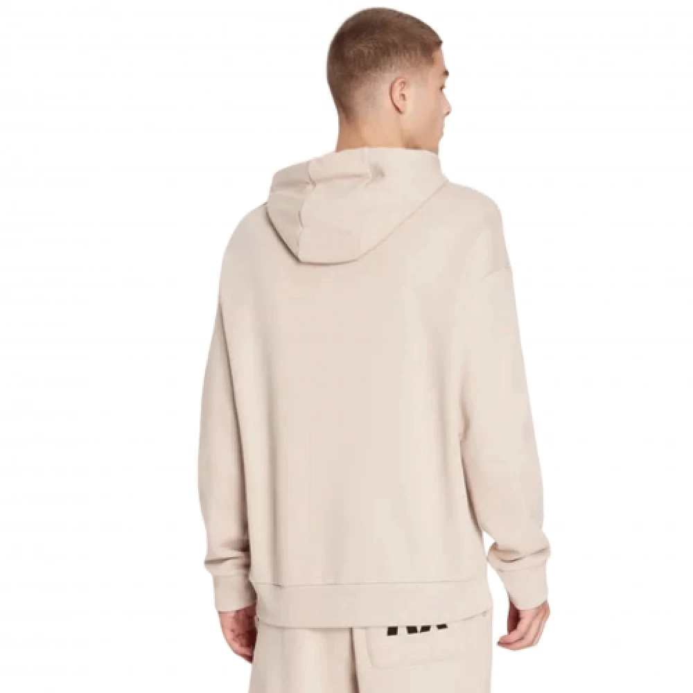 Armani Exchange Beige Heren Sweatshirt met AX Borduursel Beige Heren