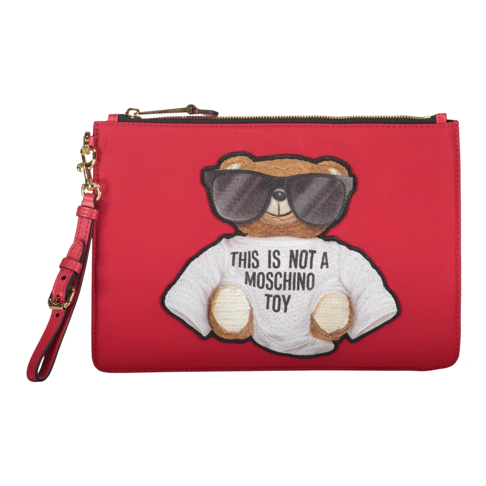 Moschino - Bags > Clutches - Red - Moschino - Modalova