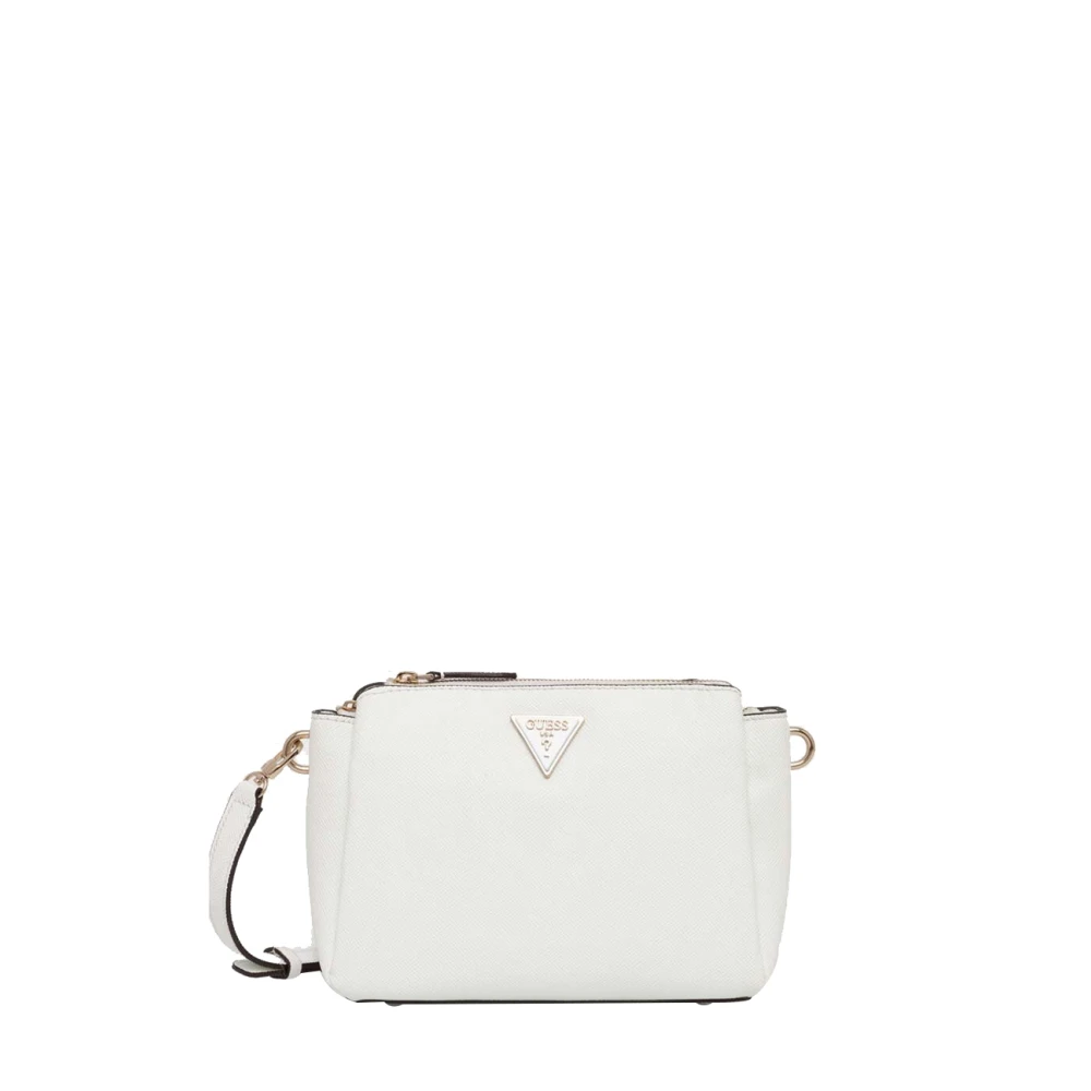 Guess Witte Kunstleren Crossbody Tas White Dames