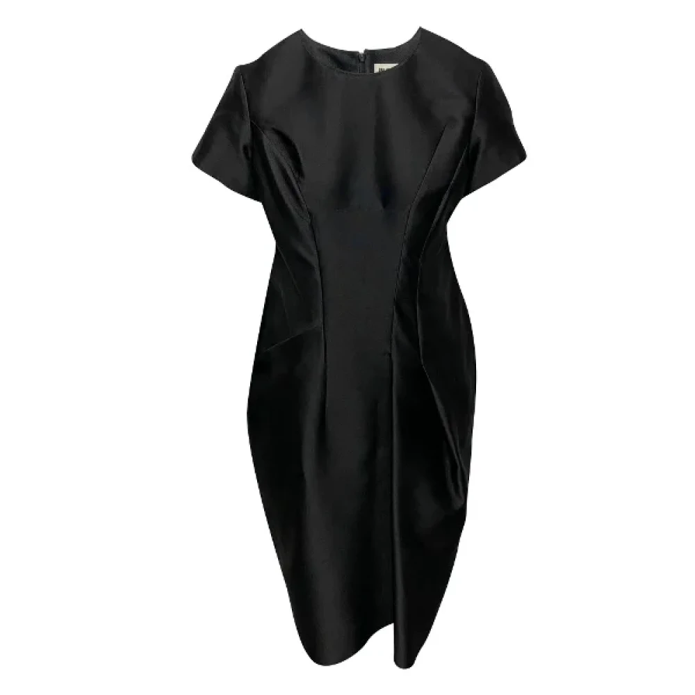 Jil Sander Pre-owned Wool dresses Black Dames