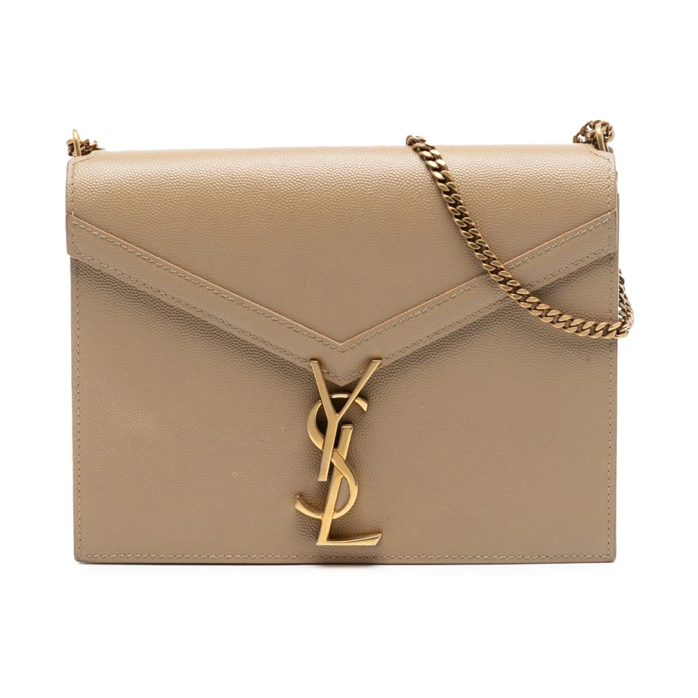 Saint Laurent Vintage Women's Brown Pre-Owned Chain Wallet