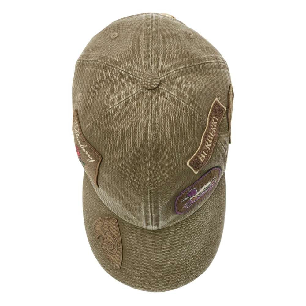 Burberry Khaki Patch Baseball Cap Green Dames