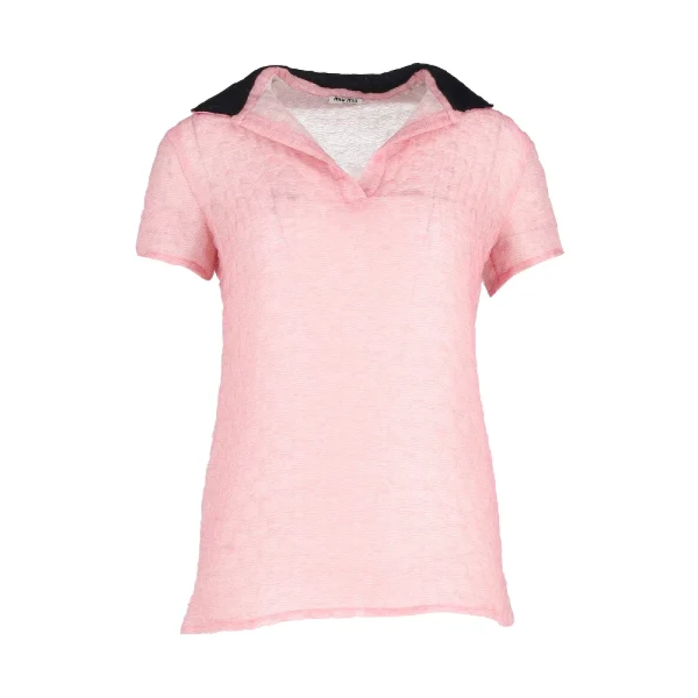 Miu Pre-owned Polyester tops Pink Dames