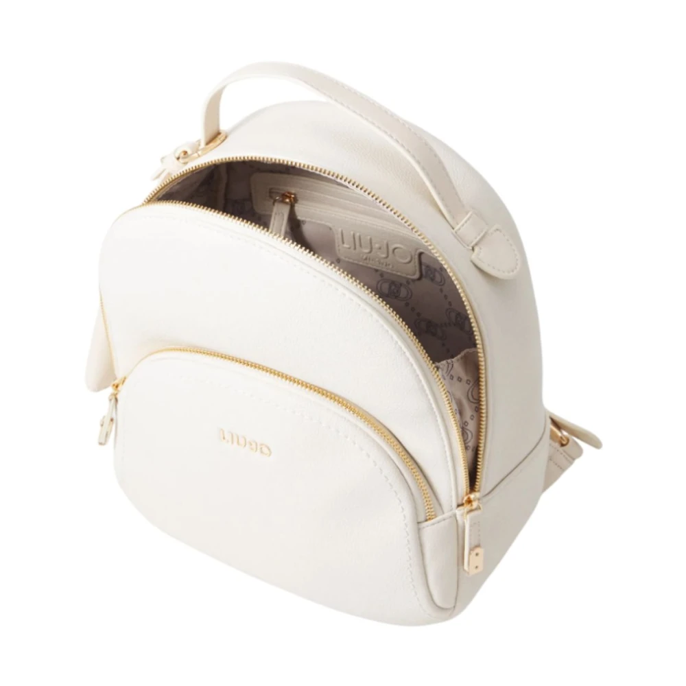 Liu Jo Mode Rugzak Zwart Manh Model Beige Dames