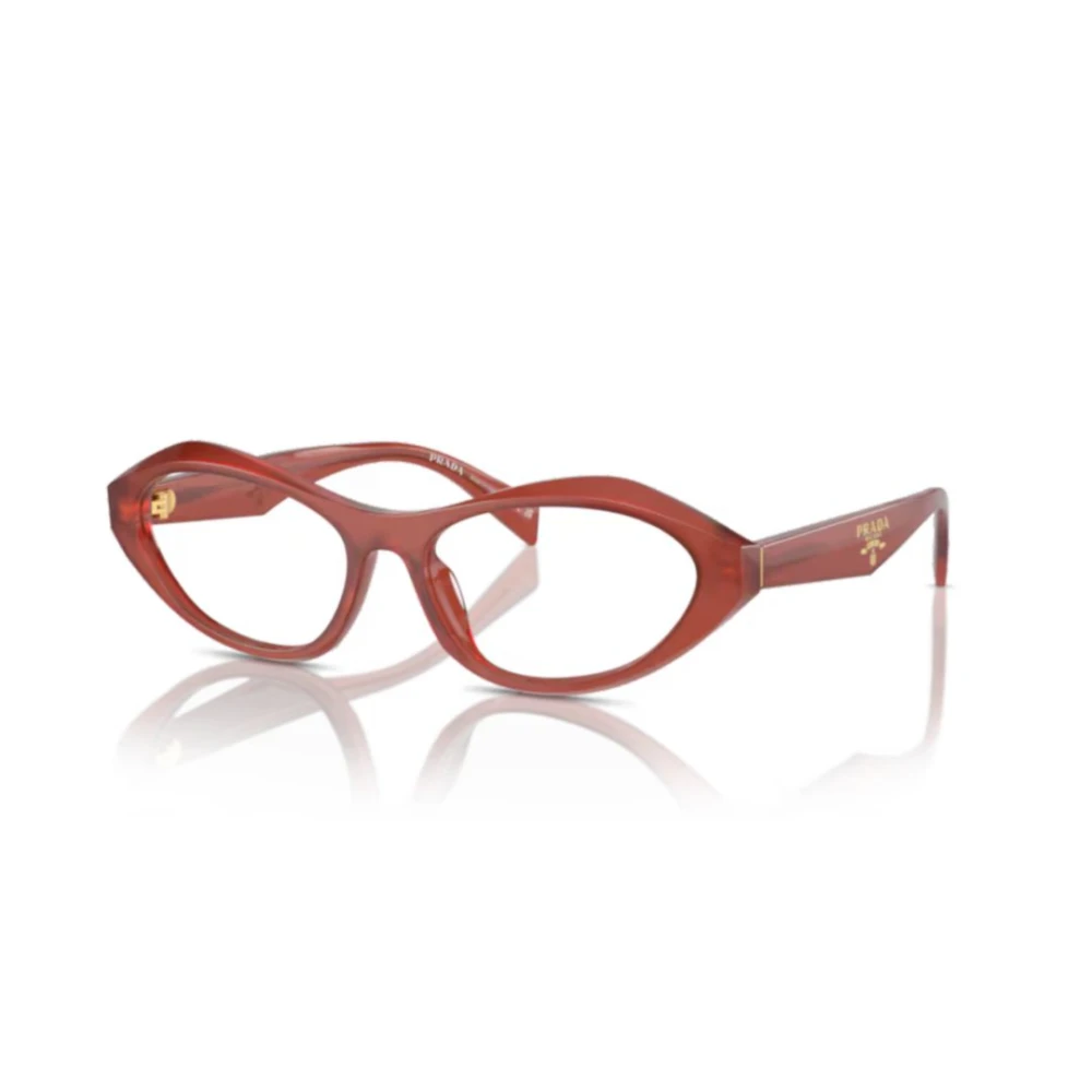 Prada Vista Stijlvolle Zonnebril Red Unisex