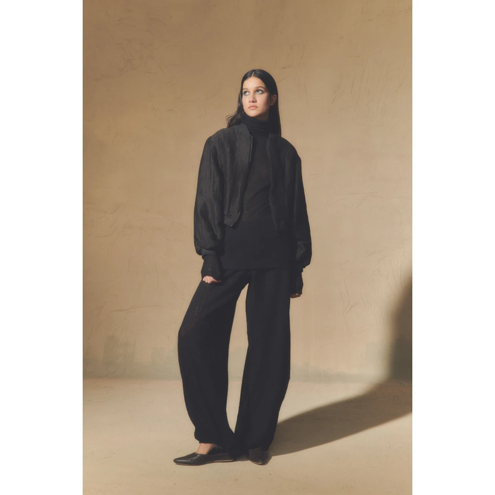 Cortana Maryam zwarte broek van zuivere wol Black Dames