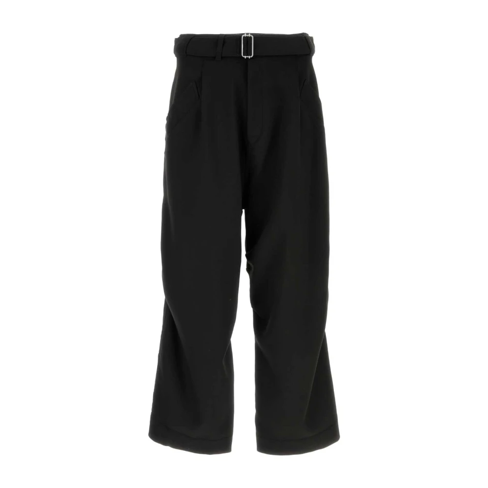 Emporio Armani Stretch Zwarte Polyester Blend Broek Black Heren