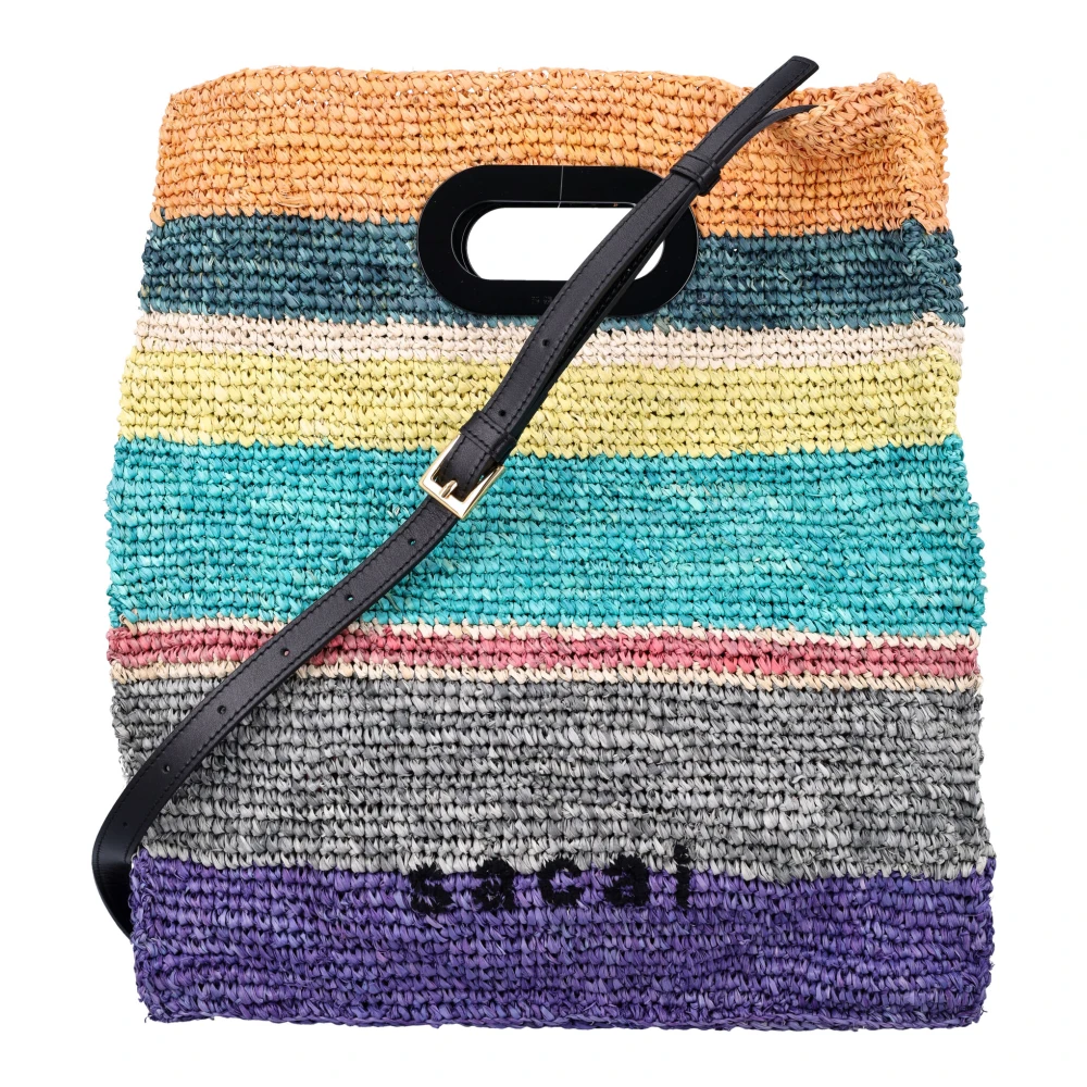 Sacai Strepen Patroon Multicolor Handtas Multicolor Unisex