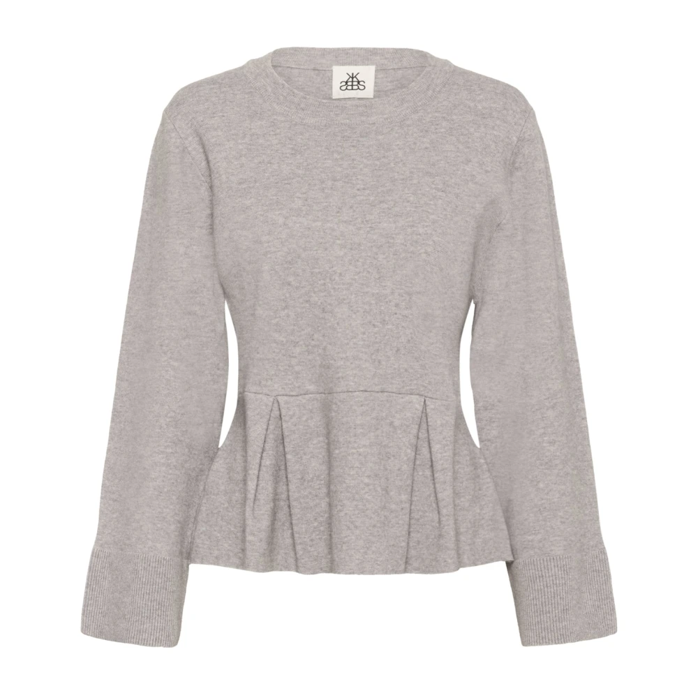 Karen By Simonsen Women's Gray Round-Neck Knitwear, Xs, Round-Neck Knitwear