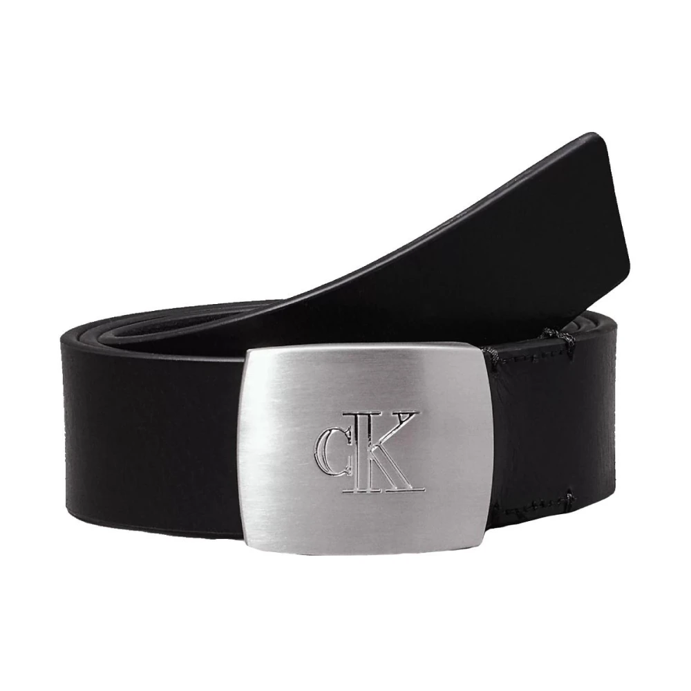 Calvin Klein Leren riem LEATHER CLAMP BUCKLE 38MM