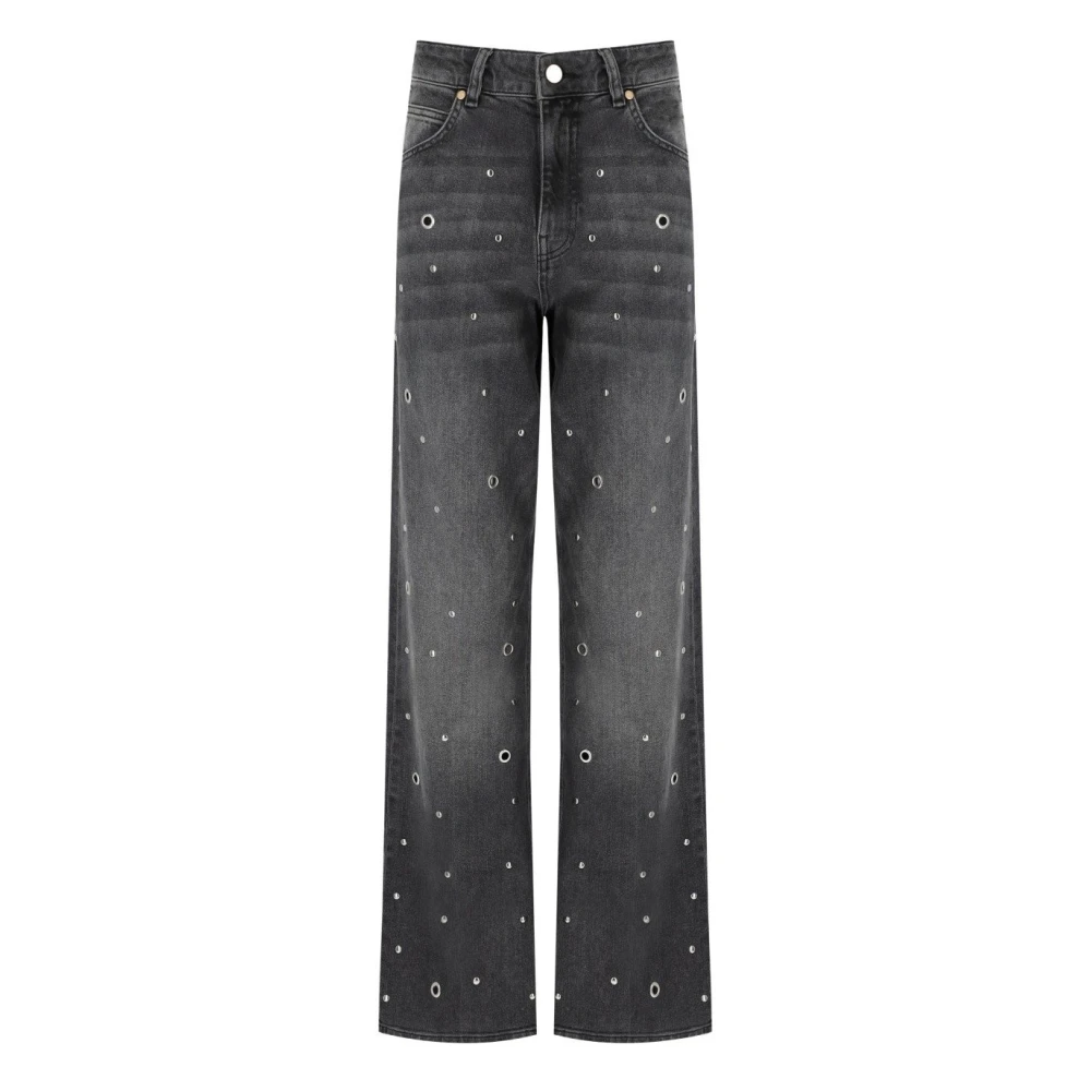 Essentiel Antwerp Grijze Denim Jeans met Rechte Pijp Gray Dames