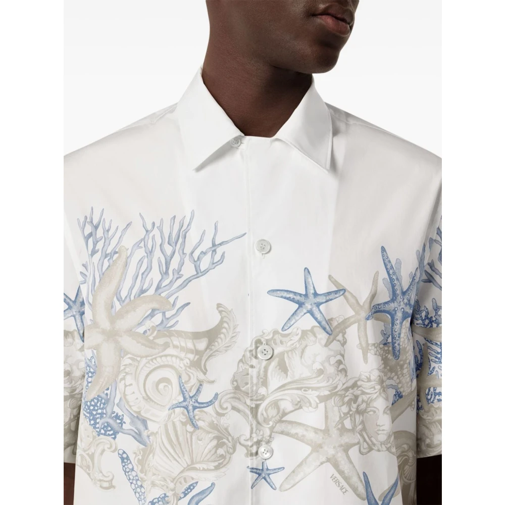 Versace Witte Shirts voor Mannen Aw24 White Heren