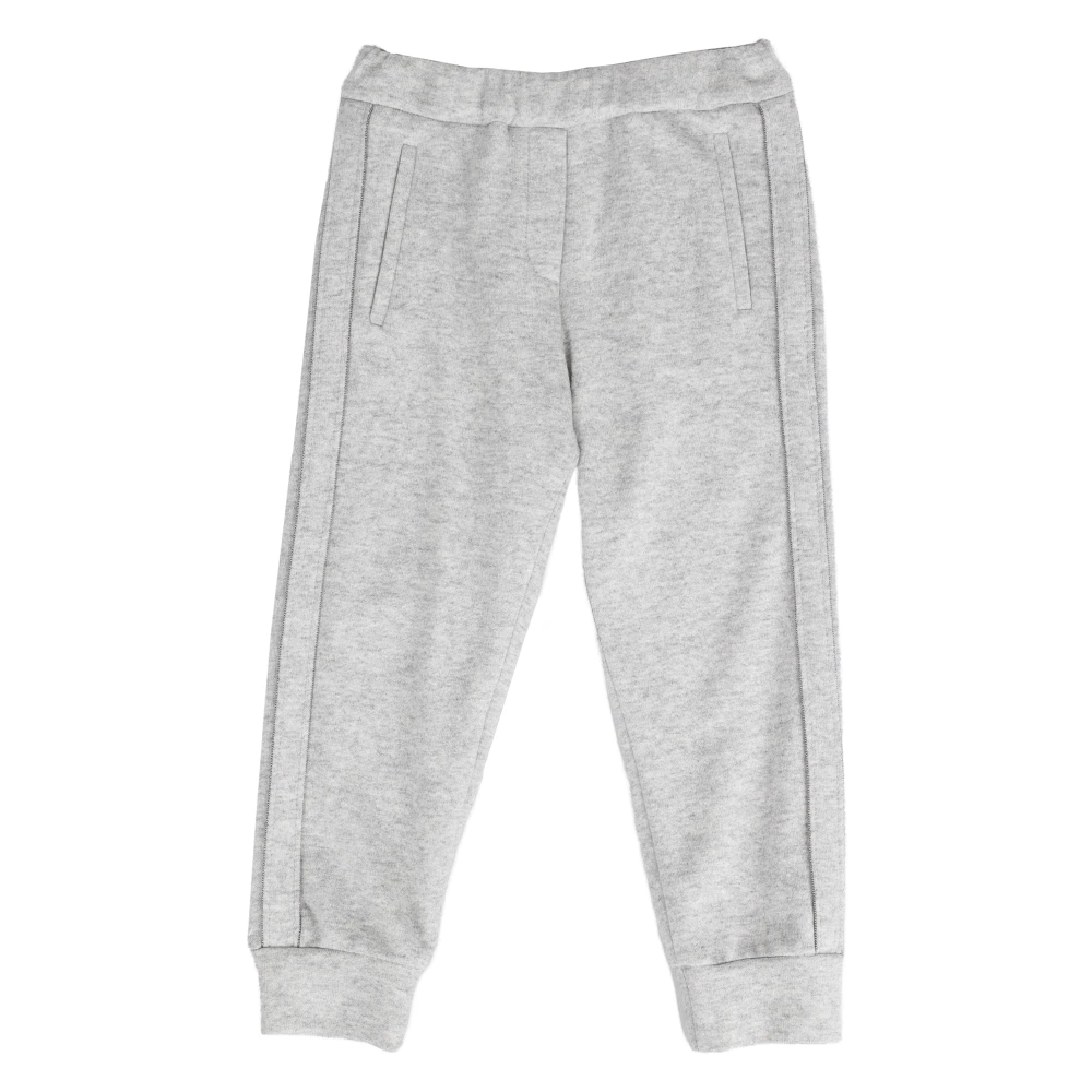 Brunello Cucinelli Barn Cachemire Sweatpants Gray, Pojke