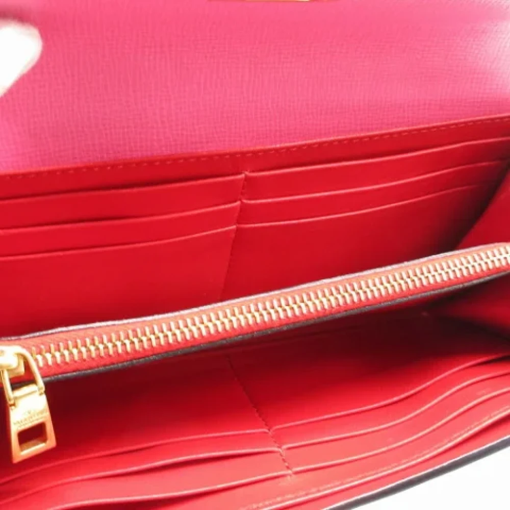 Valentino Vintage Pre-owned Leather wallets Pink Dames