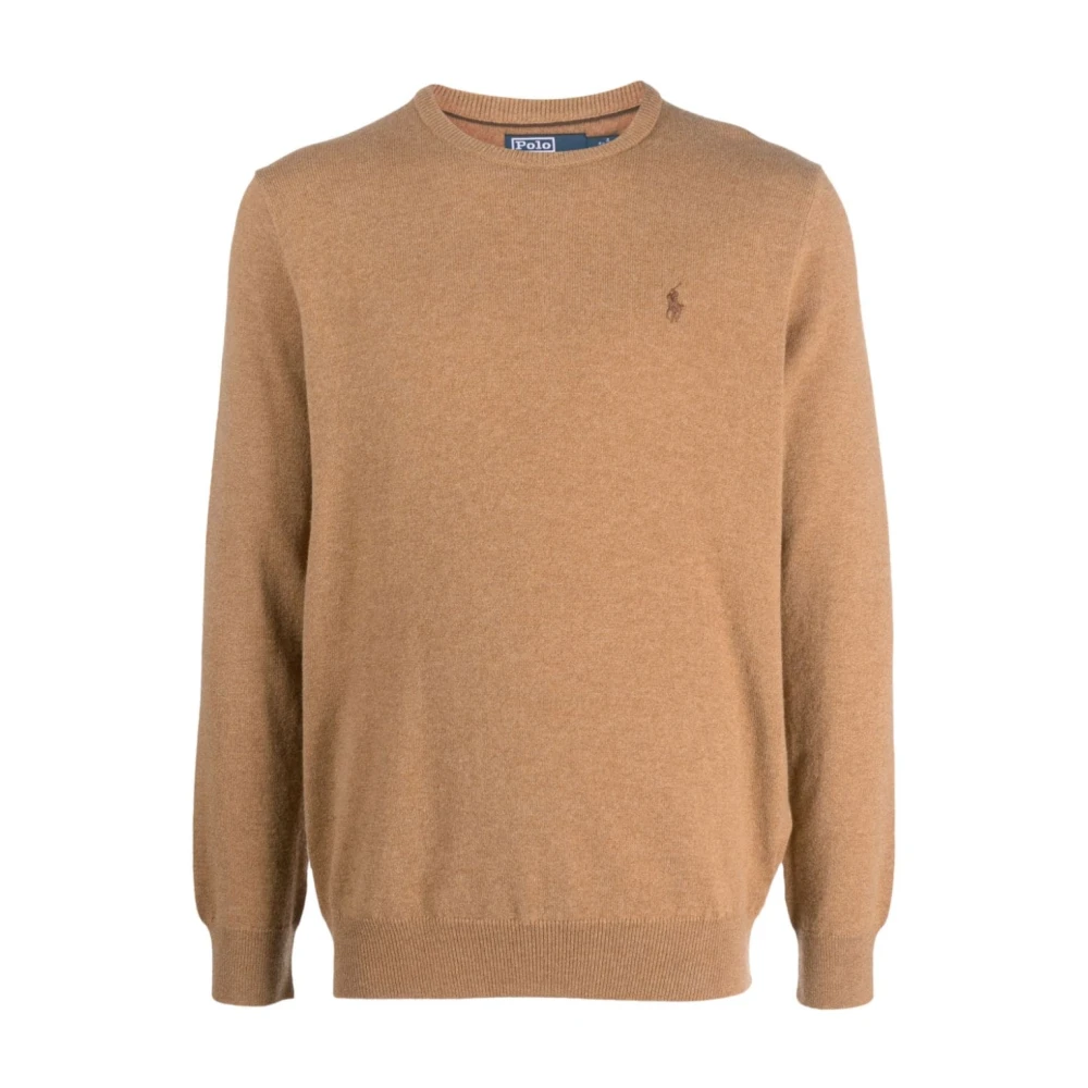 Polo Ralph Lauren Latte Brown Heather Pullover Sweater Brown Heren