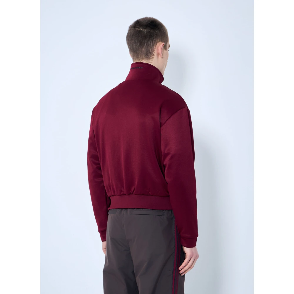 Adidas Logo Zip-Up Sweatshirt Red Heren
