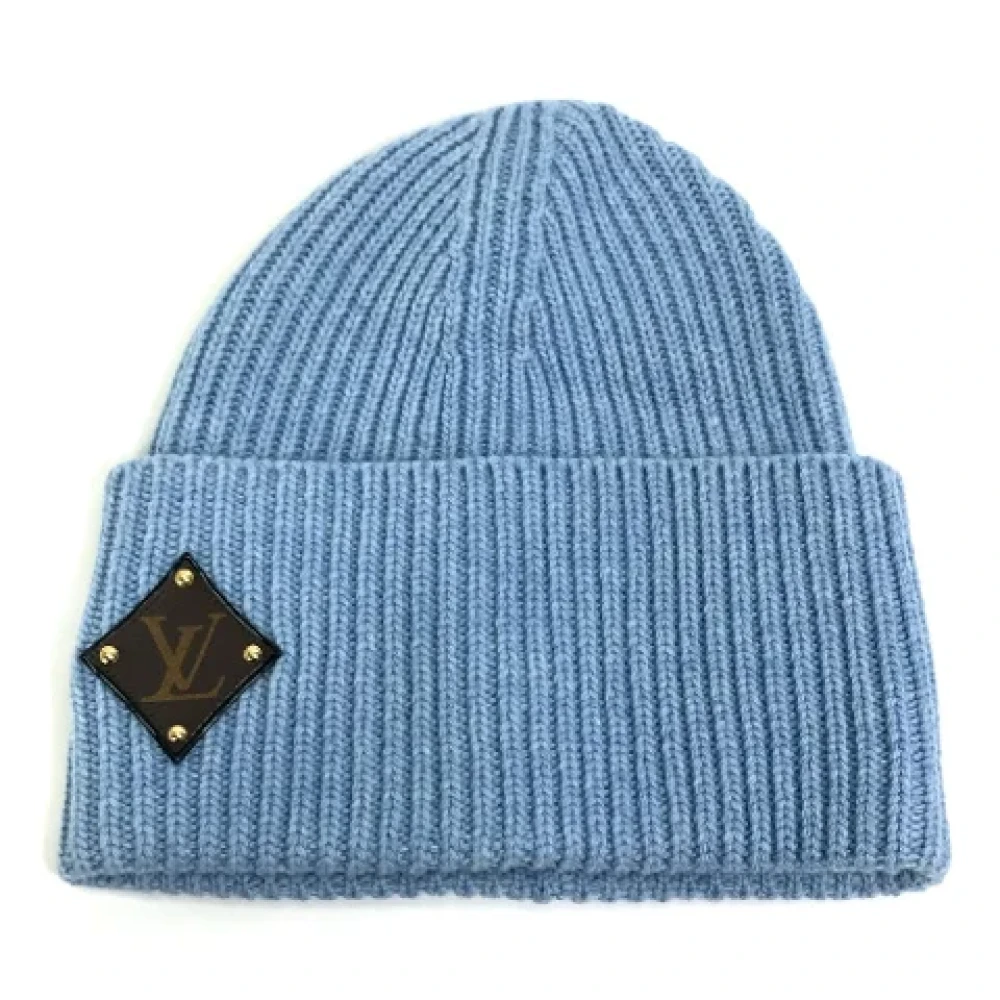 Louis Vuitton Vintage Pre-owned Wool hats Blue Dames