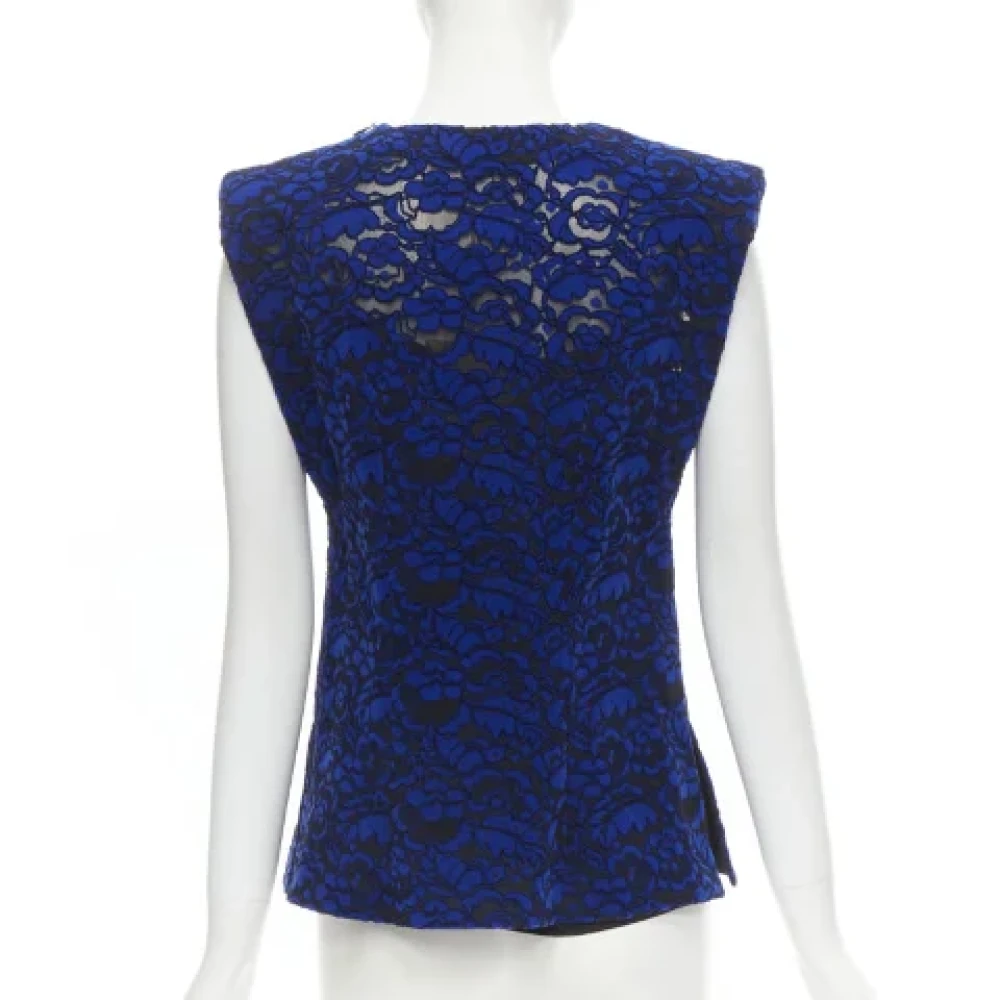 Louis Vuitton Vintage Pre-owned Velvet tops Blue Dames