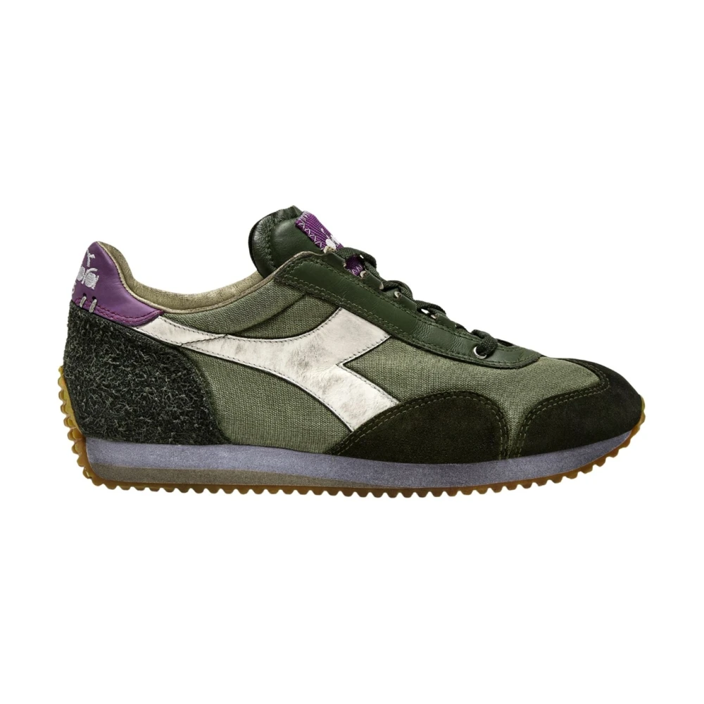 Diadora Men's Green Sneakers, 12 Uk, Vintage Style Sneaker