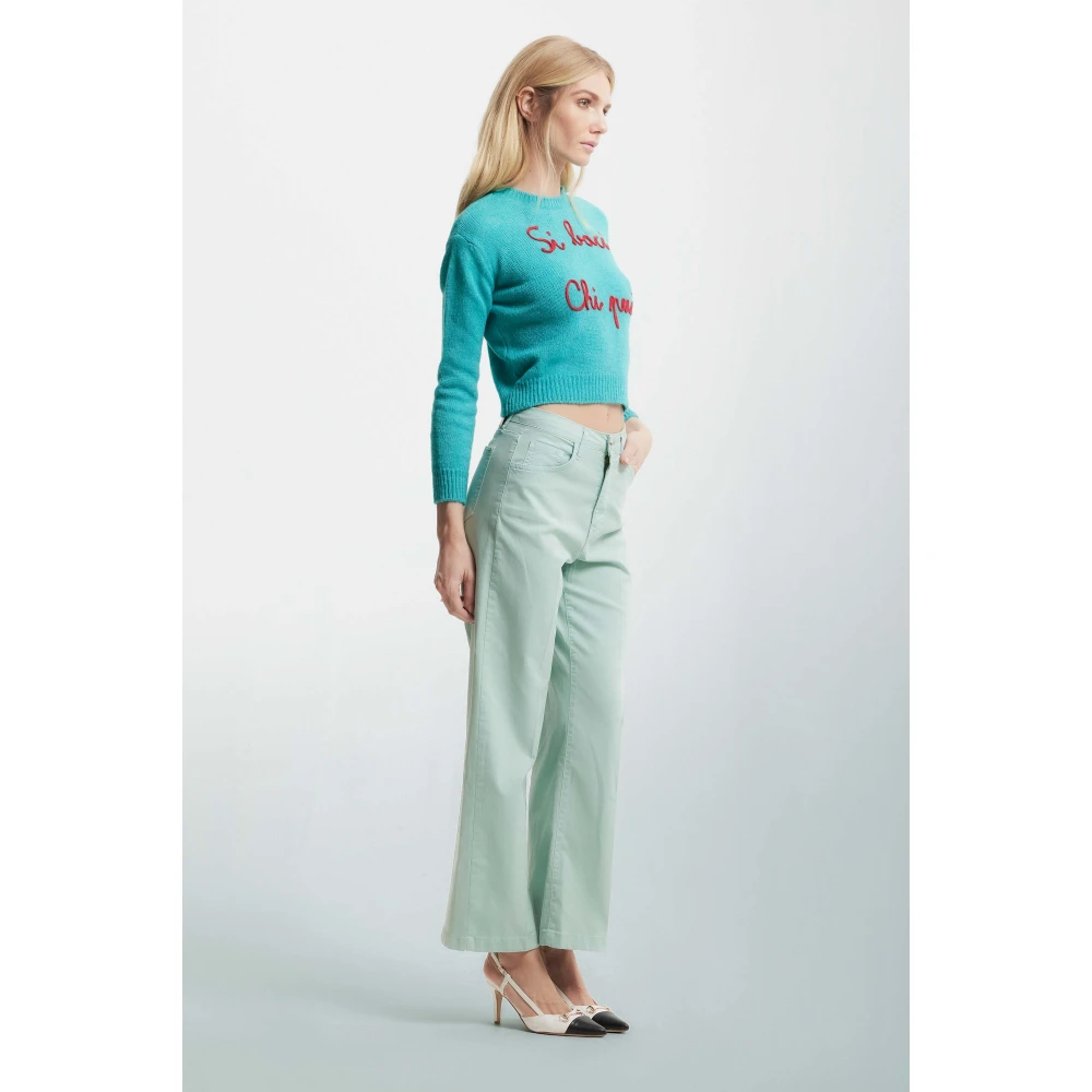 Kocca Geborduurde Wollen Trui Multicolor Dames