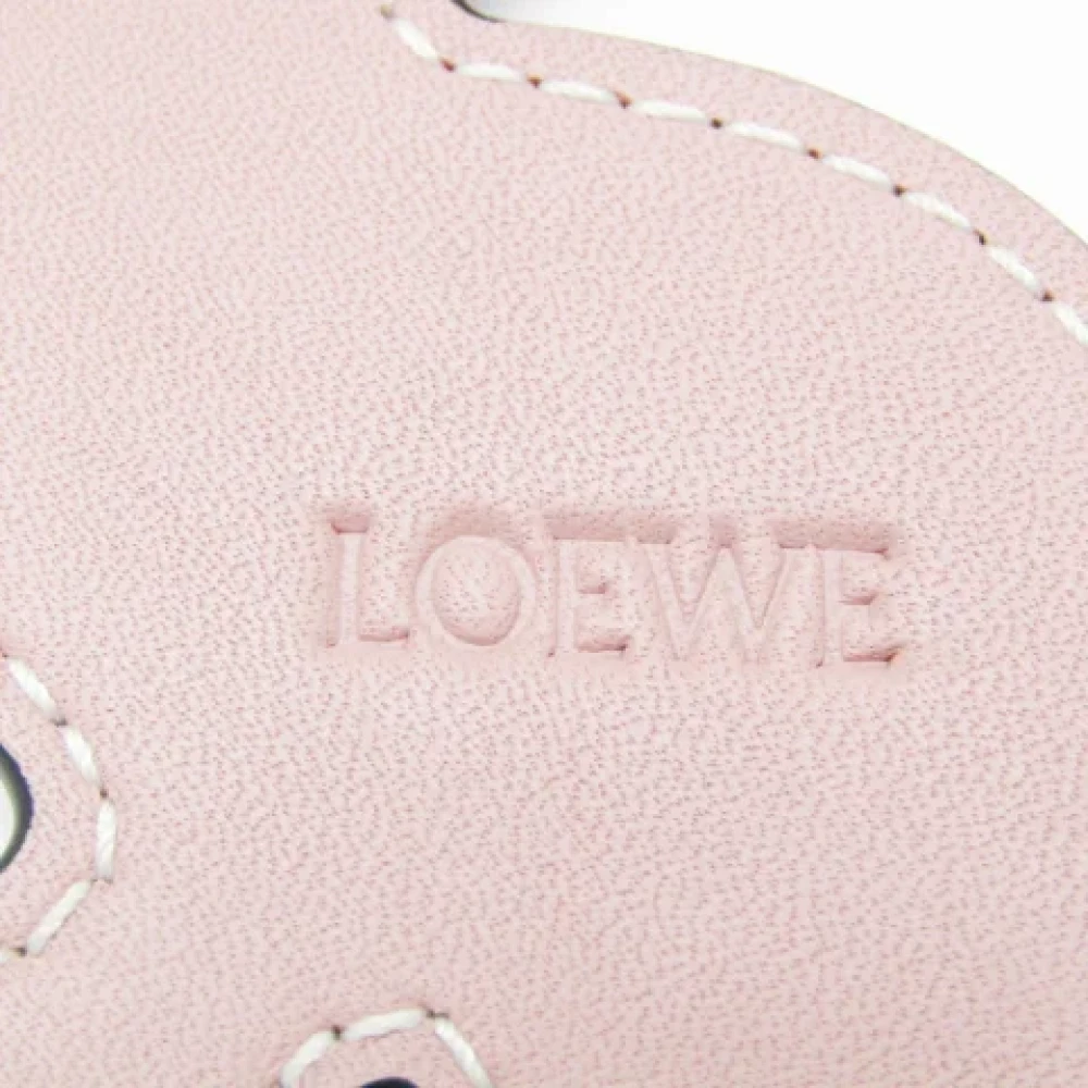 Loewe Pre-owned Leather key-holders Pink Dames