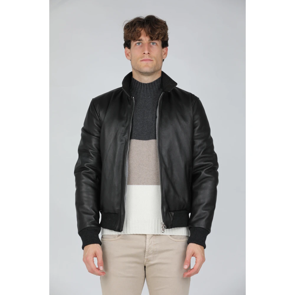 Stewart Grijze Wolk-Omega Lam Donsjas Black Heren