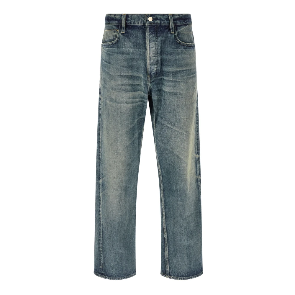 Fear Of God Blue Japanese Selvedge Denim Straight 5 Pocket - Male - Straight Fit Jeans - W36 - Jeans