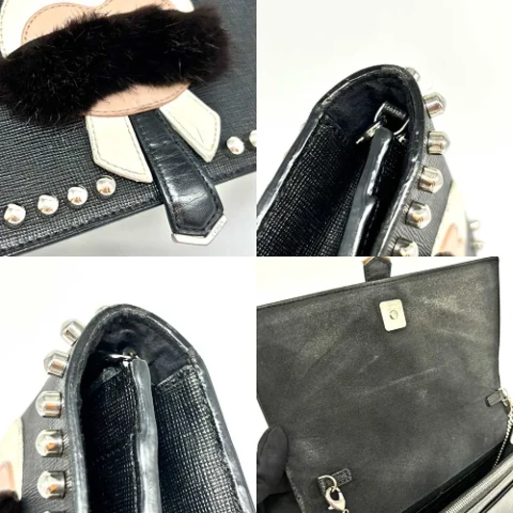 Fendi Vintage Pre-owned Leather fendi-bags Black Dames