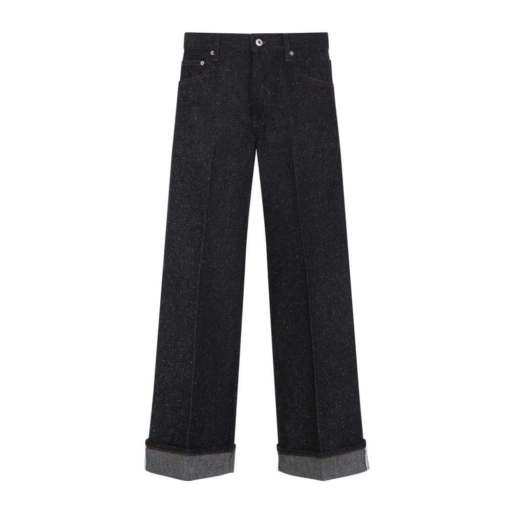 Burberry Men's Blue Wide Jeans, W31, Trousers For