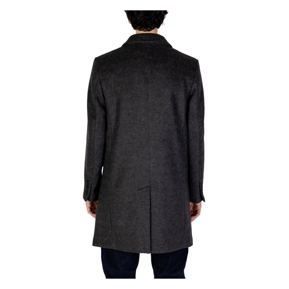 Antony Morato Grijze Geknoopte Jas Herfst Winter Stijl Gray Heren
