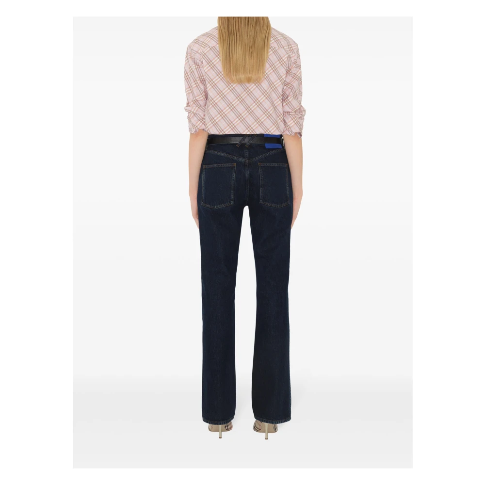Burberry Indigo Denim Flared Jeans Blue Dames