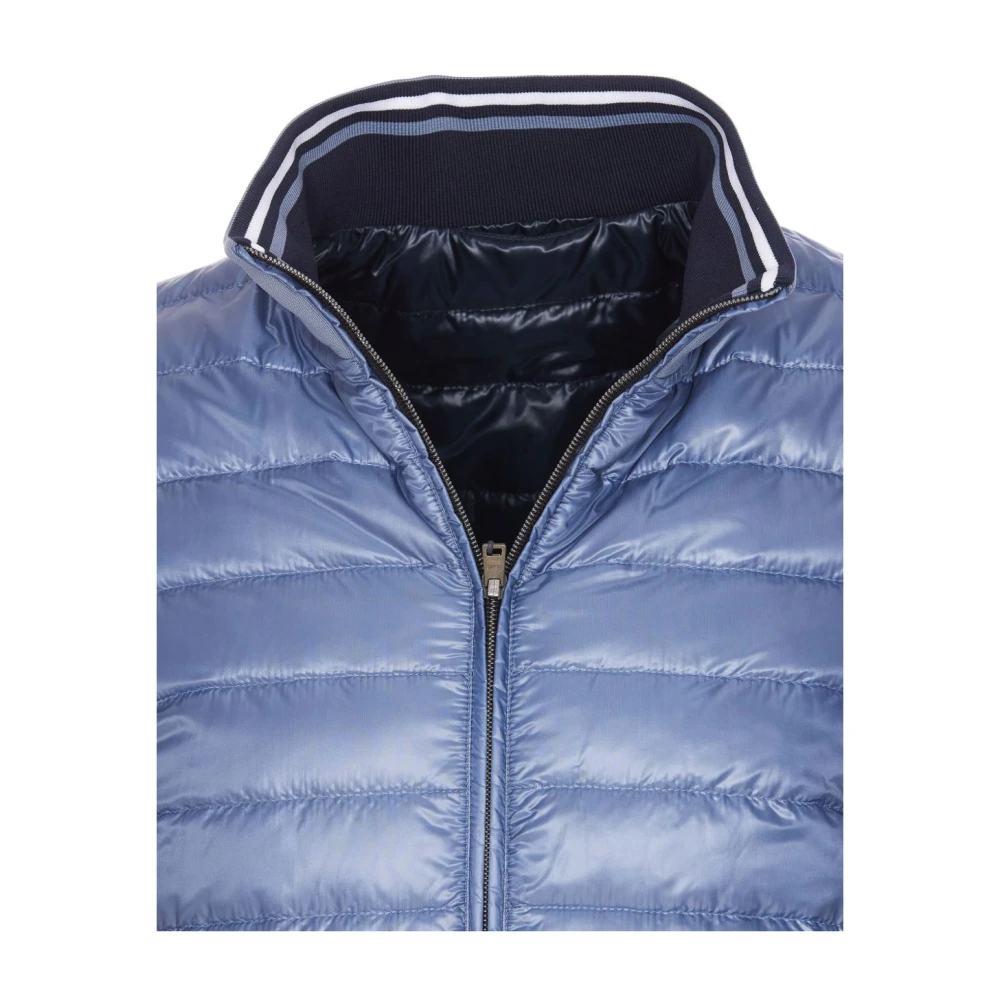 Herno Omkeerbare Gewatteerde Jas Marineblauw Blue Heren