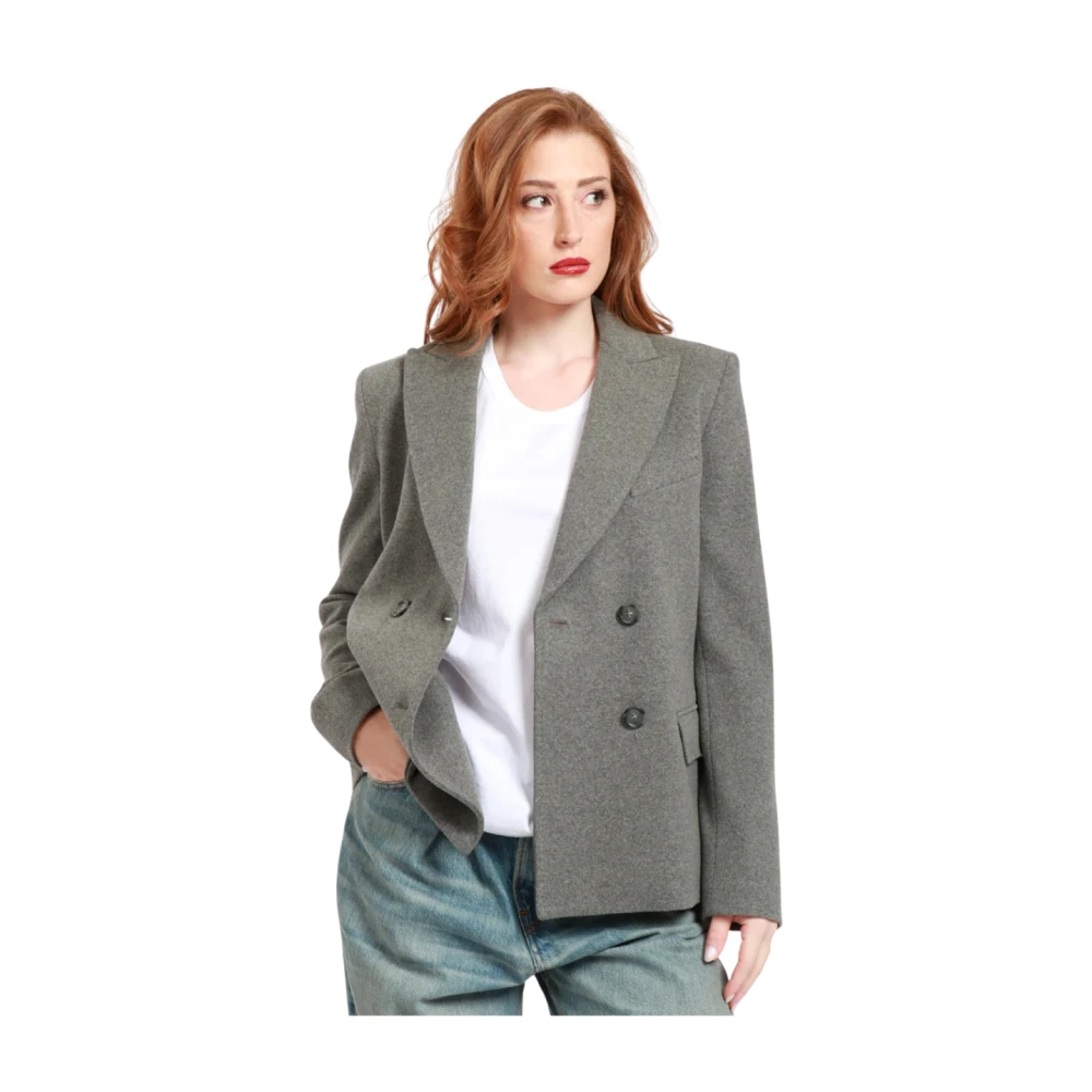 Max Mara Paddenstoel Jas Gray Dames