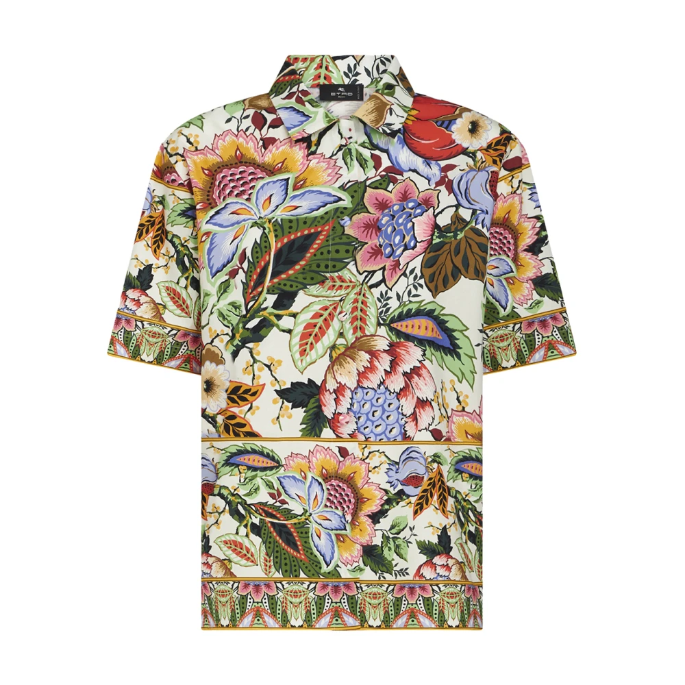 ETRO Bloemenprint Katoenen Overhemd Multicolor Dames