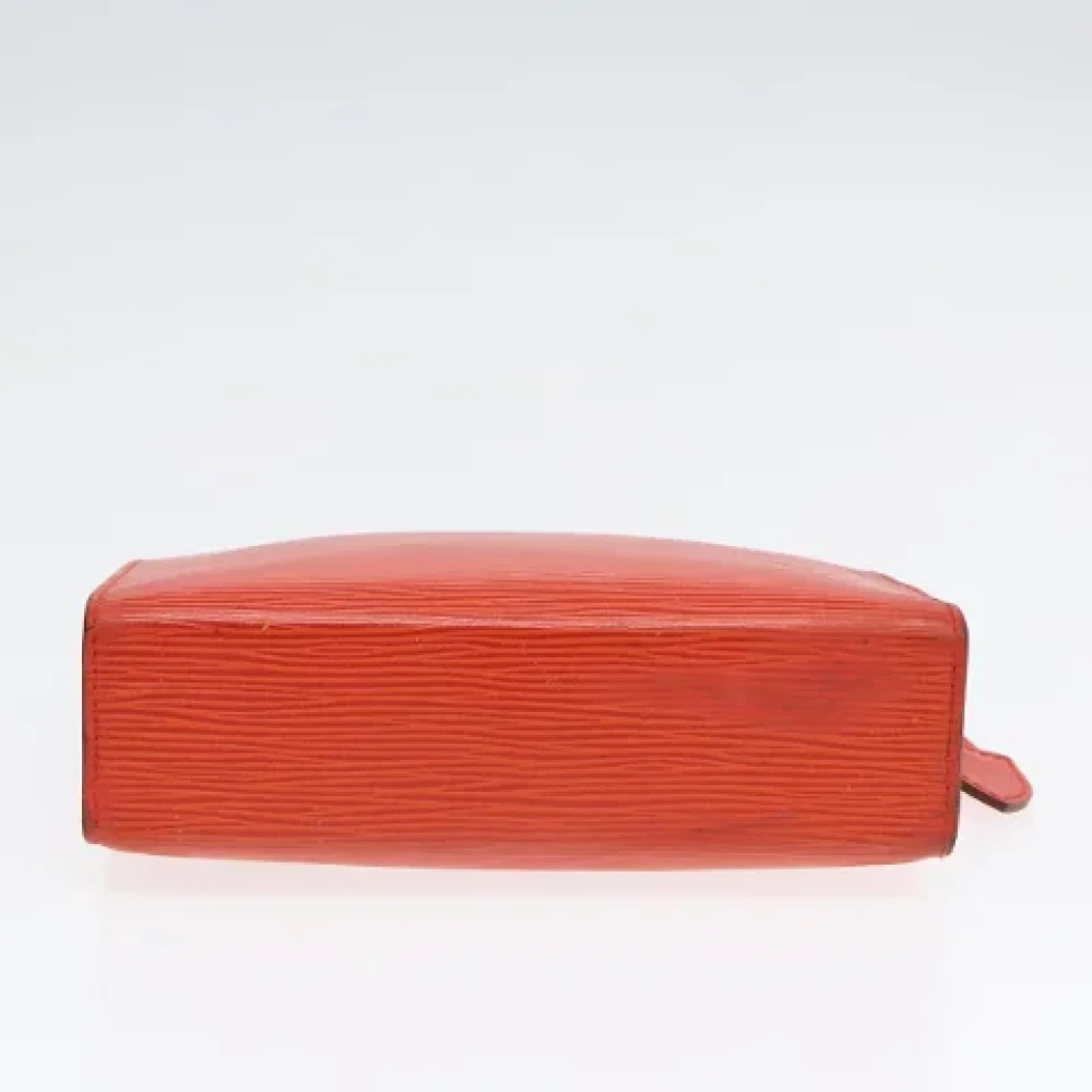 Louis Vuitton Vintage Pre-owned Leather clutches Orange Dames